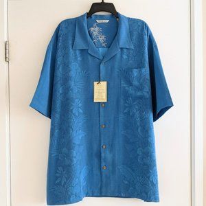 Tommy Bahama silk garden villa camp shirt